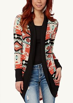 Aztec Duster | Sweaters | rue21 Duster Sweaters, Cardigan Outfit, High Fashion Outfits, Cowgirl Style, Look At You, Rue21