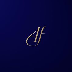 the letter j is made up of gold foil on a dark blue background with an elegant design