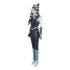 Ahsoka Tano Cosplay Costume Ahsoka Cosplay Diy, Ahsoka Tano Costume Pattern, Fitted Sci-fi Cosplay Costume For Events, Ahsoka Winter Coat, Ahsoka Tano Casual Cosplay, Ahsoka Tano White Robe, Sci-fi Cosplay Costumes For Cosplay Events, Sci-fi Fitted Cosplay Costume, Ahsoka Tano Cosplay