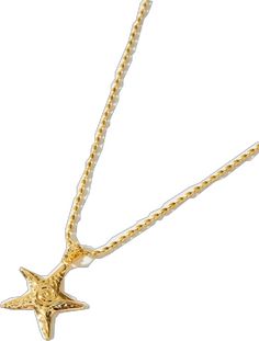 En Route Jewelry, Starfish Necklace, Starfish, Thing 1, Silver, Gold