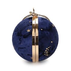 Suede Women Round Clutches Mini Handbags Wedding Purse – Luxy Moon Luxury Blue Evening Bag For Wedding, Cute Small Bags, Sky Pattern, Crystal Purse, Round Purse, Luxury Clutch, Rhinestone Clutch, Suede Clutch, Wedding Purse