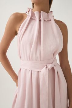 Mariel Trapeze Midi Dress | Soft Pink | Aje – Aje ROW