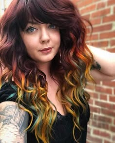 69 Fashion Hair Color Inspiration Photos That Are Perfect For Fall Fairy Dyed Hair, Halloween Color Hair, Hairstyle Color, Awesome Hair, Hair Inspiration Color