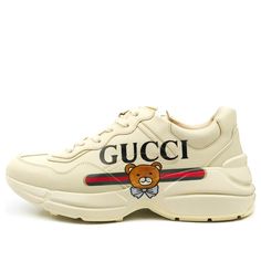 Kai x GUCCI Rhyton 660020-DRW00-9522 (SNKR/Crossover/Dad Shoes/Thick Sole) Gucci Rhyton, Gucci Sneakers, Dad Shoes, Stylish Sneakers, Gucci Shoes, Perfect Pair, Crossover, Gucci, Cream