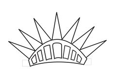 the outline of a crown on a white background