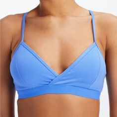 Cornflower Blue Racerback Bra / Bralette Blue Sports Bra With Removable Pads For Yoga, Blue Sporty Sports Bra With Removable Pads, Spring Yoga Sports Bra With Removable Pads, Summer Sports Bra With Built-in Bra For Relaxation, Summer Workout Bra With Adjustable Straps, Spring Yoga Sports Bra With Straps, Summer Sports Bra For Relaxation, Summer Light Support Sports Bra For Loungewear, Summer Blue Sports Bra