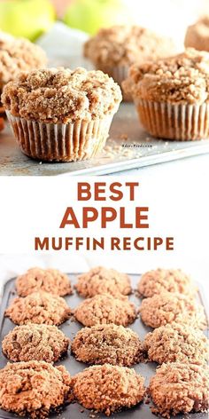 the best apple muffin recipe is easy to make and tastes just as good as it looks