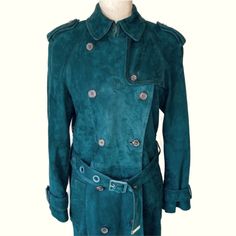 Women's Vintage Beautiful Suede Coach 1941 Trench. Belts Are Missing Otherwise In Great Condition! Suede Trench Coat, Coach Jackets, Coach 1941, Coach Jacket, Vintage Coach, Trench Coats, Belts, Vintage Ladies, Trench Coat