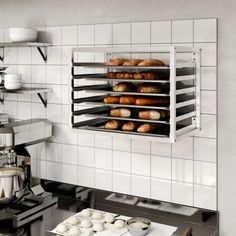 a kitchen with an oven and some food on the counter