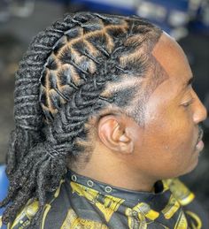 Braid Loc Styles, Barrel Styles For Locs Men, Men’s Dread Retwist Styles, Medium Size Locs Men, Men’s Hairstyle Locs, Mens Loc Styles, Big Dreads Locs Men, Male Loc Styles