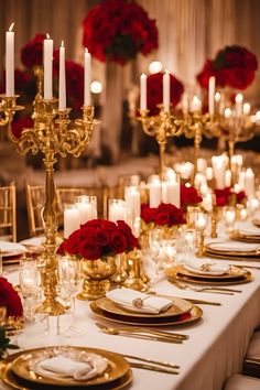 Glamorous red and gold wedding reception     #redwedding #redrosewedding #redroseweddingdecor #redroseweddingtable #redroseweddingcentrepiece #goldwedding #goldweddingtheme #goldweddingstyling #goldweddingideas #redandgoldwedding #redandgoldweddingideas #redandgoldweddingtheme #weddingtablecenterpieces Red And Gold Wedding Reception, Red Gold Wedding Theme, Red And Gold Wedding Theme, Red And White Wedding Decorations, Gold Themed Wedding, Red And Gold Wedding, Beauty And The Beast Wedding Theme, Gold Wedding Reception