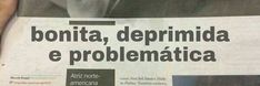 a newspaper with an image of a man holding a cell phone in his hand and the words bonita, gotosa e paticina written on it