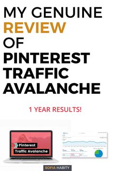 the cover of my genuine review of pinterest traffic avalanche, one year results