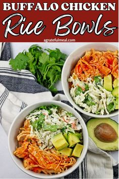 These Healthy Buffalo Chicken Rice Bowls are one of the best buffalo chicken recipes you’ll try! Made with tender, spicy buffalo chicken and topped with a refreshing tangy dill slaw, this recipe is perfect for meal prep or a quick dinner idea. Dill Slaw, Buffalo Chicken Bowl, Buffalo Chicken Rice Bowl, Buffalo Chicken Rice, Easiest Meals, Chicken Rice Bowl, Spicy Buffalo Chicken, Buffalo Chicken Recipes, Chicken Rice Bowls