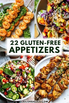 These gluten free appetizers are perfect for any party, BBQ, or game day and will impress the crowd. After all, having a gluten-free diet shouldn’t hinder anyone from grabbing a bite. These recipes are delicious, easy to make, and naturally gluten-free! Party Appetizer Recipes Gluten Free, Gluten Free Fancy Dinner, Health Appetizers Easy, Gluten Free Lunch For A Crowd, Summer Appetizers For Party Easy Healthy, Gf Party Appetizers, Gluten Free Wedding Shower Food, Easy Paleo Appetizers For Party