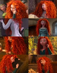 I look like this on a daily basis  I'm not even exagirating but mine is dark brown Merida Brave Hair, Rebelle Disney, Prenses Merida, Merida Hair, Disney Princess Merida, Merida Disney, Merida Brave