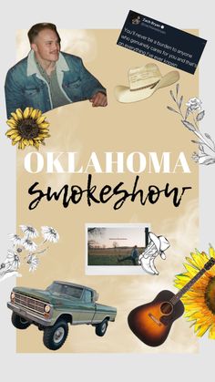 an image of a poster with the words, oklahoma smokeshow