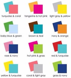 the color chart for different shades of paint