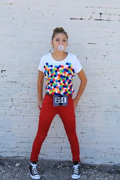 Gumball Machine Costume | Kamri Noel | CGH Gumball Machine Costume, Halloween Coustumes, Diy Halloween Costumes For Kids, Diy Kostüm