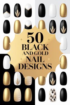 Looking for black and gold nails ideas? From simple and classy to bold and glamorous, these 50 designs have something for every taste. Find inspiration for black and gold nails acrylic, with intricate details and stunning patterns. Discover gold and black nails design that's perfect for a night out or special occasion. Black And Gold Manicure Ideas, Nails For Black And Gold Dress, 20s Nails Gatsby, New Years Nail Designs Black And Gold, Short Gold Nail Designs, Gold And Black Nails Ideas, Black Nails With Gold Tips, Black French Tip Nails With Gold, Black And Gold French Nails