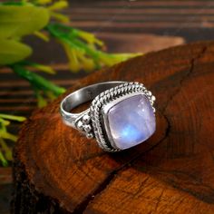 Natural Rainbow Moonstone Ring Natural Rainbow Moonstone Ring,925 Sterling Silver Ring,Cushion Cut Ring ,Handmade Ring, Women's Ring ,high Blue Flash Ring, Engagement Ring Gemstone-10 mm Why To Wear Silver As a metal, silver has significant health benefits that have been used across cultures for centuries. Silver has a proven track record as a powerful antimicrobial agent fighting infections and aiding in cold and flu prevention, wound healing, and more. Silver also helps with internal heat regulation and circulation. gemstone-Rainbow Moonstone About gemstone- Rainbow moonstone is associated with various Moon Goddesses .Moonstone has a very strong connection to the spiritual world. It has great nurturing energy which will give ease and guide in difficult times especially in issues related Flash Ring, Ring Cushion, Cushion Cut Ring, Rainbow Moonstone Ring, Wound Healing, Natural Rainbow, Ring Gemstone, Moonstone Ring, Gemstone Engagement Rings