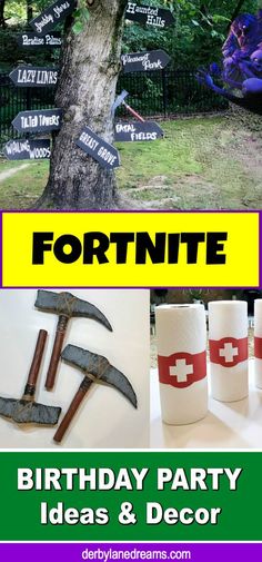 birthday party ideas and decorations for fortnite