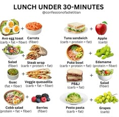 an image of lunch under 30 minutes