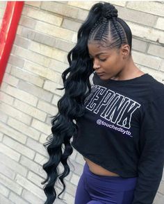 Feed In Braids Ponytail, Feed In Ponytail, Feed In Braids, Weave Hairstyles Braided, Weave Ponytail Hairstyles, Feed In Braids Hairstyles, Braided Ponytail Hairstyles, Feed In Braid, Braids With Weave