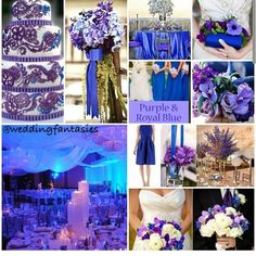 purple and royal blue wedding colors