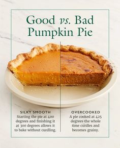 the differences between good and bad pumpkin pies