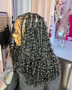 Short Bohieman Knotless Box Braids, Small Boho Bob Knotless Braids, Medium Short Boho Knotless Braids, Long Bob Boho Knotless Braids, Short Boho Braids Knotless, Midback Boho Knotless Braids, Full Boho Knotless Braids, Bob Boho Knotless Braids