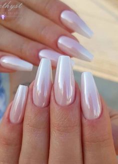 Milky Nails, Colorful Nails, White Acrylic Nails, Classy Acrylic Nails, White Nail, Nature Tattoos, Dream Nails, Classy Nails