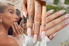 How to do Hailey Bieber's 'glazed donut' nails at home Natural Nail Art, Glazed Donut