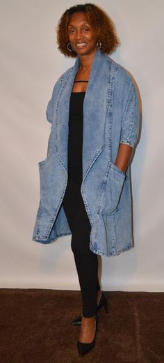 Denim Trench Coat – Diva's Den Fashion Stretch Cotton Outerwear In Medium Wash, Stretch Denim Outerwear With Pockets, Fitted Denim Blue Washed Outerwear, Stretch Denim Jacket With Pockets, Stretch Light Wash Denim Jacket, Fitted Denim Outerwear In Washed Blue, Fitted Washed Blue Denim Outerwear, Fitted Medium Wash Denim Outerwear, Light Wash Fitted Denim Outerwear