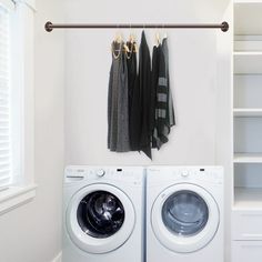 a washer and dryer sitting next to each other