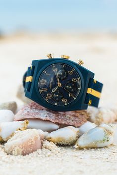 Discover the Armitron Ocean Plastic Collection, featuring the Wave navy sport watch perfect for your beach outfit and ocean adventures. Made from upcycled ocean plastic, this eco-friendly timepiece is the sustainable accessory your beach wardrobe needs and summer outfits. Combining style and function, its sporty design is perfect for outdoor enthusiasts. Make a statement while saving the planet - Shop the Wave watch in navy from the Armitron Ocean Plastic Collection today! Beach Wardrobe