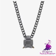 Product information: Chain material: titanium steel Pattern: Lock/Key Inlaid material: not inlaid Color classification: Chain Necklace/A, Chain Necklace/B Size: Chain length: 50cm， Pendant length: 3cm width: 2.4cm rent: 0.8cm Packing list: Necklace*1 Metal Chain Link Necklace For Streetwear, Silver Stainless Steel Necklace For Streetwear, Trendy Streetwear Silver Chain Jewelry, Modern Link Jewelry For Streetwear, Trendy Metal Jewelry For Streetwear, Trendy Streetwear Chain Jewelry, Trendy Streetwear Jewelry Chain, Silver Link Jewelry For Streetwear, Silver Adjustable Chain Necklace For Streetwear