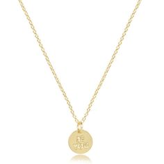 Let your little one's personality shine with the be you necklace, designed especially for kids! Details: Made on a 14kt gold-filled, 14-inch chain Worry-free wear‚ which means sleep, shower and sweat in it 14kt gold-filled be you charm Layers great with all necklaces Made in the USA Gold Disc, 14kt Gold, Necklace Gold, Gold Filled, Gold Necklace, For Kids, Sleep, Necklaces, Shower