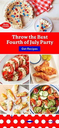 fourth of july recipes, easy fourth of july recipes, holiday party, family gatherings, easy dinner recipes, easy summer dinners, betty crocker recipes 4th Of July Sides, Fresh Sides, Easy Summer Recipes, Independence Day Party, Fourth Of July Party, Betty Crocker Recipes