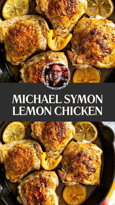 Michael Symon Lemon Chicken Chef Michael Symon Recipes, Dirty Martini Chicken Thighs, Lemon Wine Chicken, Oven Roasted Lemon Chicken, Michael Symon Recipes, Damn Delicious Lemon Chicken, Preserved Lemon Chicken, Baked Lemon Rosemary Chicken