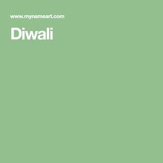 the words diwali are written in white on a green background with an image of a