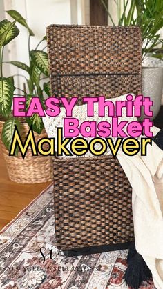 an easy thrift basket makeover