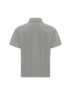 CASSANDRE COTTON POLO SHIRT FROM SAINT LAURENT, CLASSIC RIBBED COLLAR, TONE-ON-TONE FRONT BUTTONS, ICONIC TONE-ON-TONE EMBROIDERED BRAND LOGO ON FRONT, REGULAR FIT.STANDARDGender: MenMaterial: COTTONColor: GREYMade in: ImportedProduct ID: 798944Y37HC_1403*Import tax/duty will be calculated at checkout (If applicable) Classic Gray Tops With Spread Collar, Classic Gray Spread Collar Tops, Classic Gray Top With Spread Collar, Classic Gray Collared Shirt, Gray Cotton Shirt With Collar, Classic Gray Cotton Polo Shirt, Classic Cotton Polo Collar Short Sleeve Shirt, Classic Gray Polo Collar T-shirt, Classic Gray Collared Top