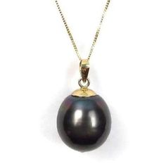 Beautiful 100% authentic Tahitian black pearl simple bail pendant Pearl: top quality 100% authentic baroque shaped Tahitian black pearl Pearl measurement: 13-14 mm in diameter and 15-16 mm in length Luster: high Nacre: greater than 0.8mm required by Tahiti law Color: all natural black with green or slight silver overtones (not dyed or treated) Surface: some natural lines and imperfection Metal: variable: 14K yellow gold, 14K white gold or 925 sterling silver Chain sold separately. Actual pearl m Black Tahitian Pearl Necklace With Pendant, Black Tahitian Pearl Pendant Necklaces, Black Tahitian Pearl Pendant Necklace, Black Pearl Necklace With High Luster For Gift, Tahitian Pearl Pendant, Pearl Top, Tahitian Black Pearls, Tahitian Pearls, Pearl Pendant Necklace