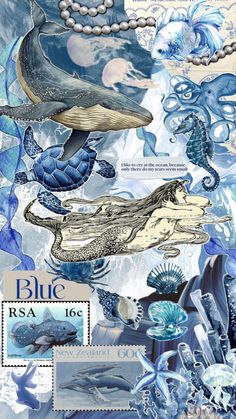 Океан, ocean, collage, sea, aesthetic Children Of The Sea Wallpaper, Ocean Life Photography, Summer Prints Wallpaper, Iphone Wallpaper Texture, Whats Wallpaper, Coastal Wallpaper, Collage Journal, Cute Summer Wallpapers, Cute Shark