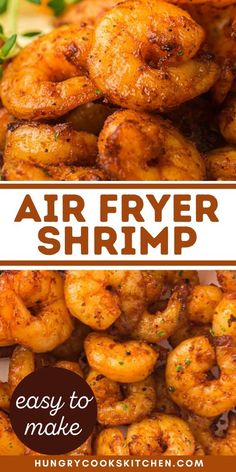 the air fryer shrimp recipe is easy to make and tastes just as good as it looks