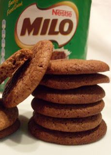 cookies and milk are stacked on top of each other