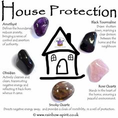 Types Of Rocks, House Protection, Crystal Healing Chart, Spiritual Crystals, Protection Crystals, Herbal Magic, Crystal Healing Stones, Crystal Magic, Crystal Meanings