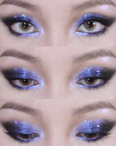 Purple Makeup, Yennefer Of Vengerberg, Ethereal Makeup, Dope Makeup, Edgy Makeup, Creative Eye Makeup, Blue Eye Makeup, Blue Makeup