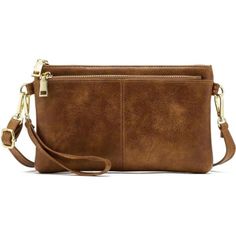 High Quality Material: Lightweight Crossbody Bag For Women Is Made Of Environmentally-Friendly Synthetic Leather, Without Any Weird Smell, Feels Very Soft And Comfortable,Fashionable And Elegant. Ladies Handbag Size: 9.45”(L)X 0.98”(W) X 5.71”(H). Have 1 Shoulder Strap And 1 Wristlet Strap .Vegan Leather Shoulder Strap Can Be Removed And Adjusted According To Own Preference (Drop Ranges From 44" To 23"). Wristlet Strap Long 5.7". Exquisite Internal Structure: 2 X Large Main Compartment With 2 X Elegant Crossbody Clutch With Zipper Pocket, Brown Crossbody Clutch, Versatile Clutch With Detachable Strap, Chic Brown Clutch Phone Bag, Brown Crossbody Clutch With Zipper Closure, Everyday Clutch With Cell Phone Pocket, Versatile Brown Clutch With Adjustable Strap, On-the-go Brown Clutch, On-the-go Clutch Phone Bag